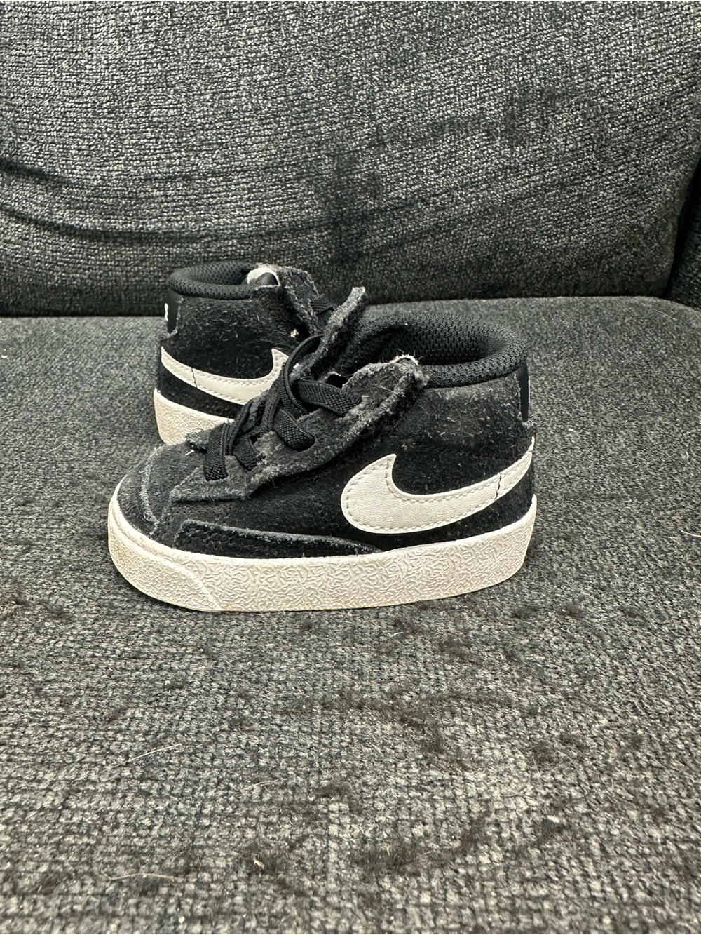 Nike Kids Blazer high black white classic size 4c toddler boys